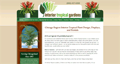 Desktop Screenshot of interiortropicalgardens.com