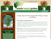 Tablet Screenshot of interiortropicalgardens.com